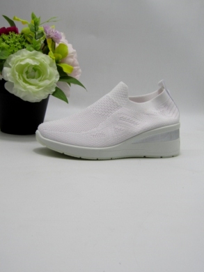 Buty sportowe damskie na koturnie (36-41) B716 WHITE