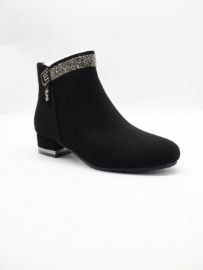Botki damskie ocieplane na obcasie (36-41) DX2329 BLACK