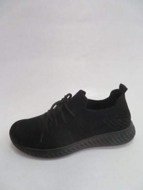 Buty sportowe damskie na płaskim (37-42) N1526 BLACK