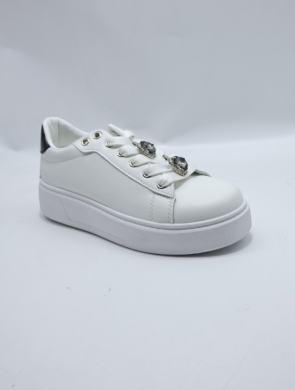 Buty sportowe damskie na płaskim (36-41) EV-392 WH/BLACK