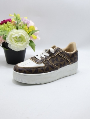 Buty sportowe damskie na płaskim (36-41) 8-23 BROWN