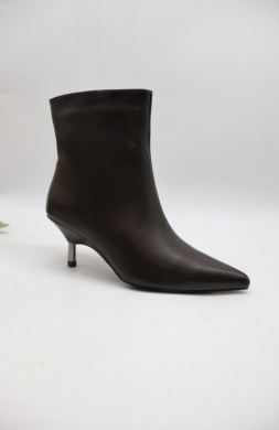 Botki damskie na szpilce (36-41) 6546 BROWN