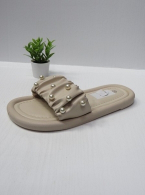 Klapki damskie na płaskim (36-41) SS-132 BEIGE