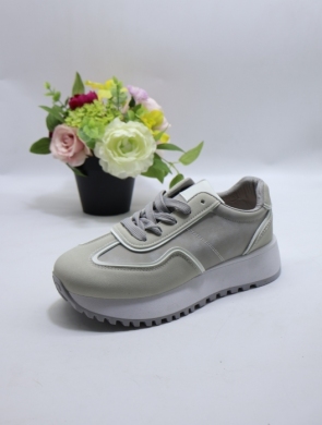 Buty sportowe damskie na płaskim (36-41) HZ312 GREY