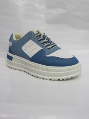 Buty sportowe damskie na koturnie (36-41) AB-5 WHITE/BLUE