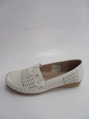 Mokasyny damskie na płaskim (36-41) KY76 WHITE