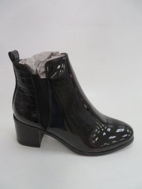 Botki damskie jesienne na obcasie (36-41) 8297-C291M BLACK