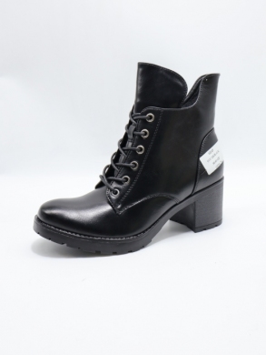 Botki damskie ocieplane na obcasie (36-41) YCC-128 BLACK