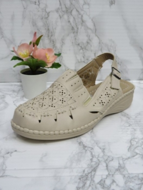Sandały damskie na koturnie (36-41) J19-15 BEIGE