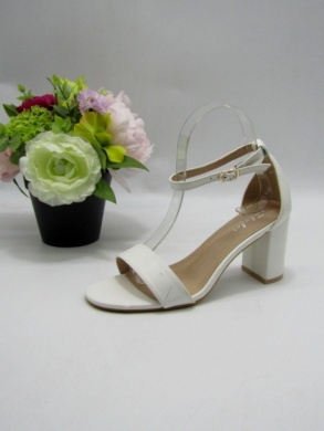 Sandały damskie na obcasie (36-41) R152 WHITE