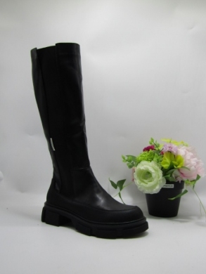 Kozaki damskie na płaskim (36-41) JH21-7 BLACK
