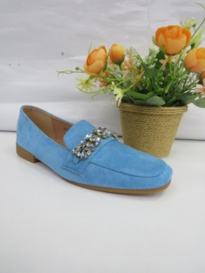 Mokasyny damskie na płaskim (36-41) 7137 BLUE