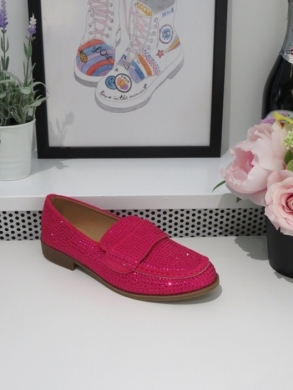 Mokasyny damskie na płaskim (36-41) 3669 FUCHSIA