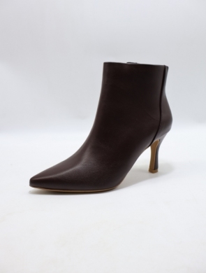 Botki damskie na szpilce (36-41) 8755 BROWN