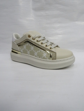 Buty sportowe damskie na płaskim (36-41) R181 BEIGE