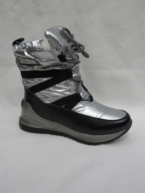 Śniegowce dziecięce (32-37) A304 BLACK/SILVER