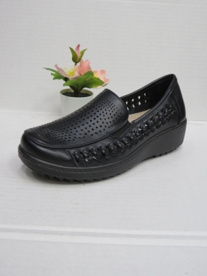 Półbuty damskie na koturnie (37-42) 8607-1 BLACK