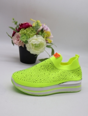 Buty sportowe damskie na płaskim (36-41) LS-660 YELLOW