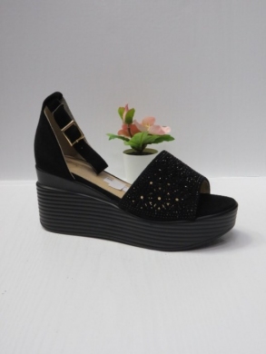 Sandały damskie na koturnie (36-41) B-9054 BLACK
