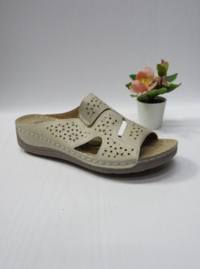Klapki damskie na koturnie (39-43) DJ31-6 BEIGE