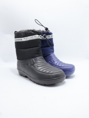 Kalosze damskie ocieplane (36-41) 28023B-M BLACK/NA