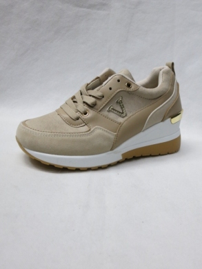 Buty sportowe damskie na koturnie (36-41) XKB-56 KHAKI