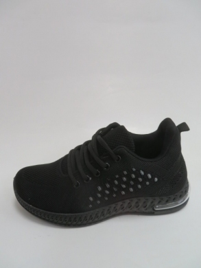 Buty sportowe damskie na płaskim (37-42) N1551 BLACK