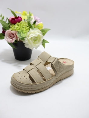 Klapki damskie na płaskim (36-41) 3026 BEIGE
