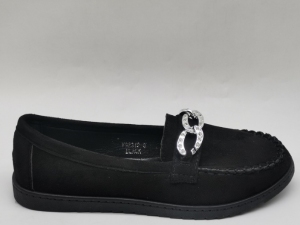 Mokasyny damskie na płaskim (36-41) YG2312-6 BLACK