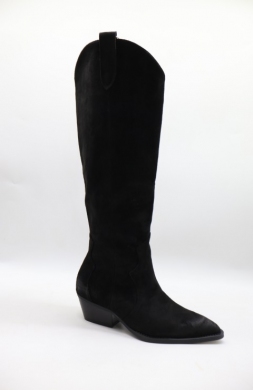 Kozaki damskie ocieplane na obcasie (36-41) 1139 BLACK