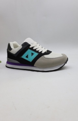 Buty sportowe damskie na płaskim (36-41) DNB6-2 WH/GREY
