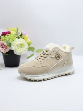 Buty sportowe damskie ocieplane (36-41) WD122 BEIGE
