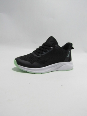 Buty sportowe damskie na płaskim (36-41) AD 271 BLACK/LGREEN