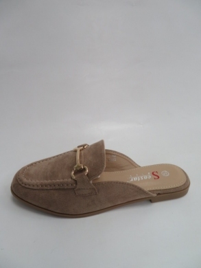 Klapki damskie na płaskim (36-41) T530 KHAKI