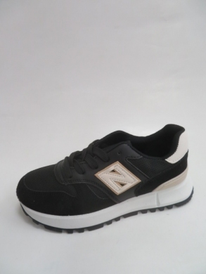 Buty sportowe damskie na płaskim (36-41) AB1784 BLACK