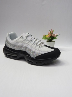 Buty sportowe damskie na płaskim (36-41) DS8334 WHITE/BLACK