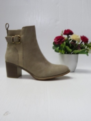 Botki damskie ocieplane na obcasie (36-41) C833 KHAKI