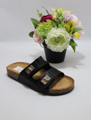 Klapki damskie na płaskim (36-41) JN1057 BLACK