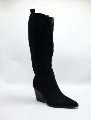 Kozaki damskie na obcasie (36-41) 1126-16 BLACK