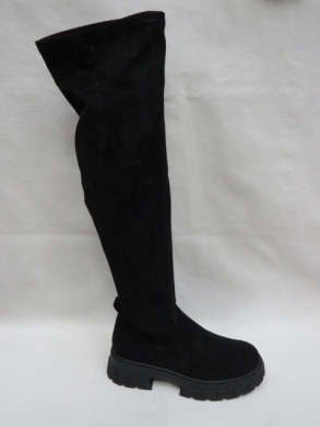 Kozaki damskie na płaskim (36-41) NS277 BLACK