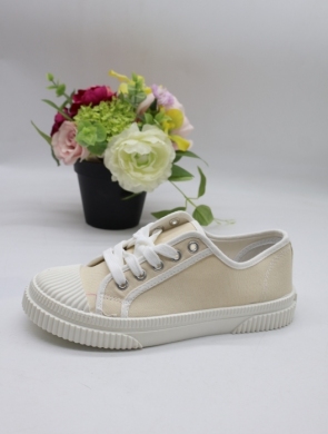 Trampki damskie na płaskim (36-41) PC19 BEIGE