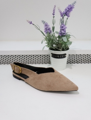 Sandały damskie na płaskim (36-41) P1502 KHAKI