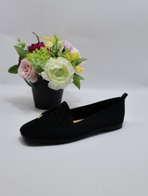 Mokasyny damskie na płaskim (36-41) W108 BLACK