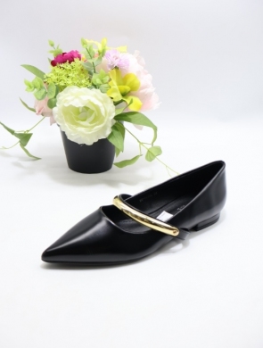 Baleriny damskie (36-41) H8-1035 BLACK