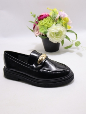 Mokasyny damskie na płaskim (36-41) Y-107 BLACK