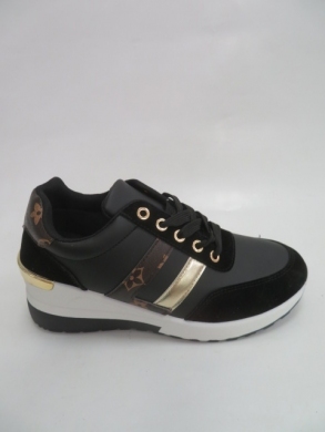 Buty sportowe damskie na koturnie (36-41) AB918 BLACK