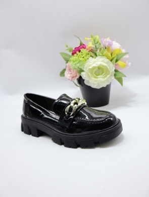 Mokasyny damskie na płaskim (36-41) 999-1 BLACK