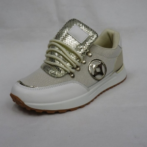 Buty sportowe damskie na płaskim (36-41) 9230-3 BEIGE