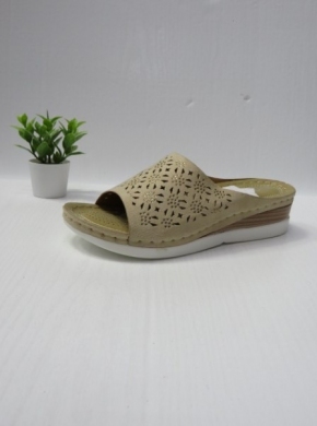 Klapki damskie na koturnie (36-41) N22-885 BEIGE