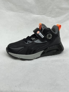 Buty sportowe chłopięce (32-37) E167 BLACK/GREY